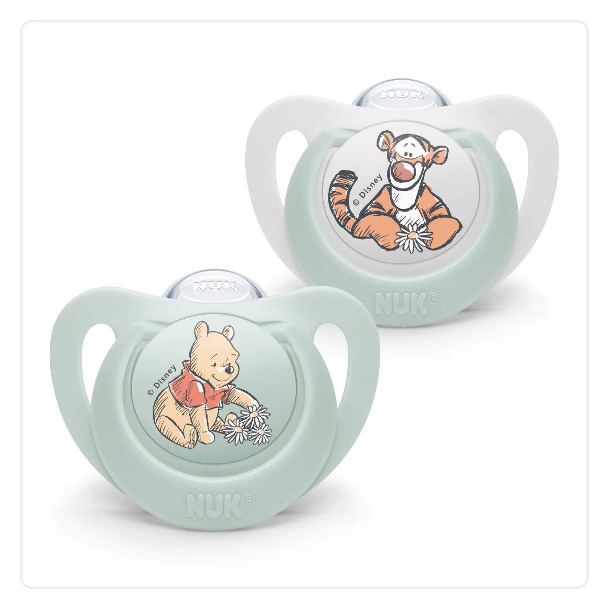 NUK duda varalica - silikon Star Winnie the Pooh 6-18 m