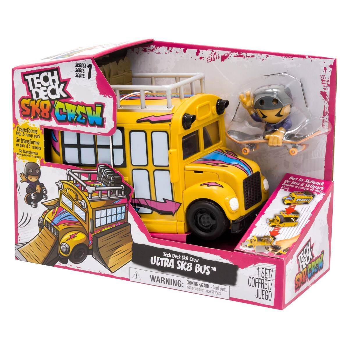 TECH DECK skejt + set za igru bus