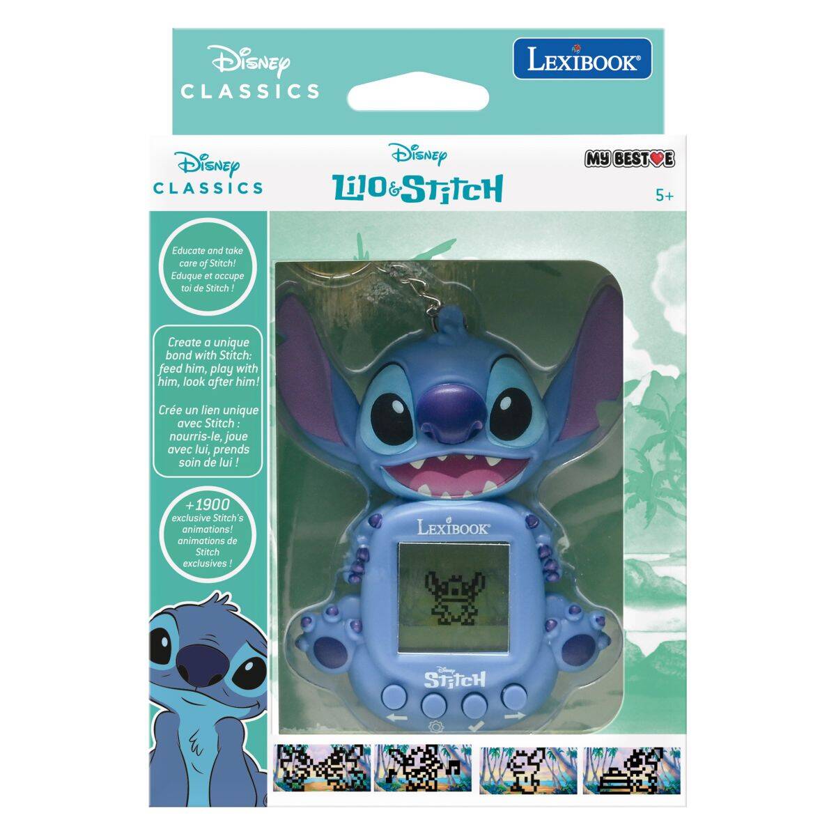 LEXIBOOK konzola s LCD zaslonom uključujući 3 igre Disney Stitch