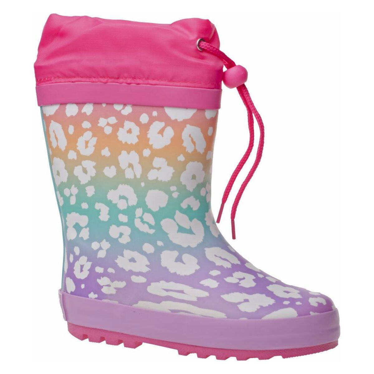 Pollino škornji za dež POL310S podloženi D pink/pink/lt.green 27