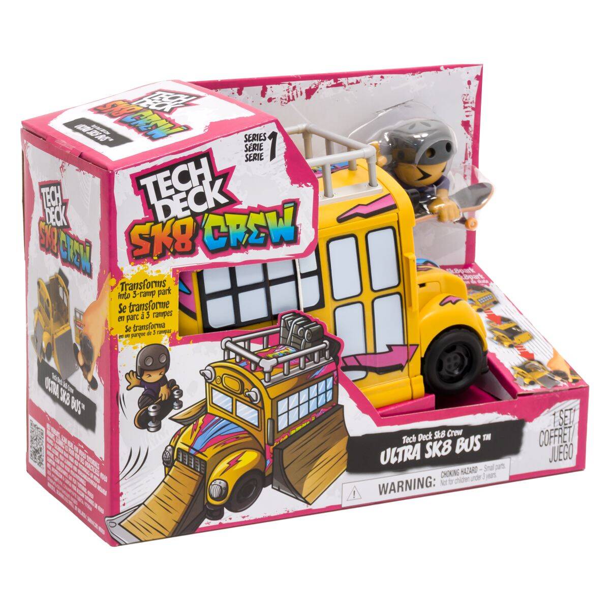 TECH DECK skejt + set za igru bus