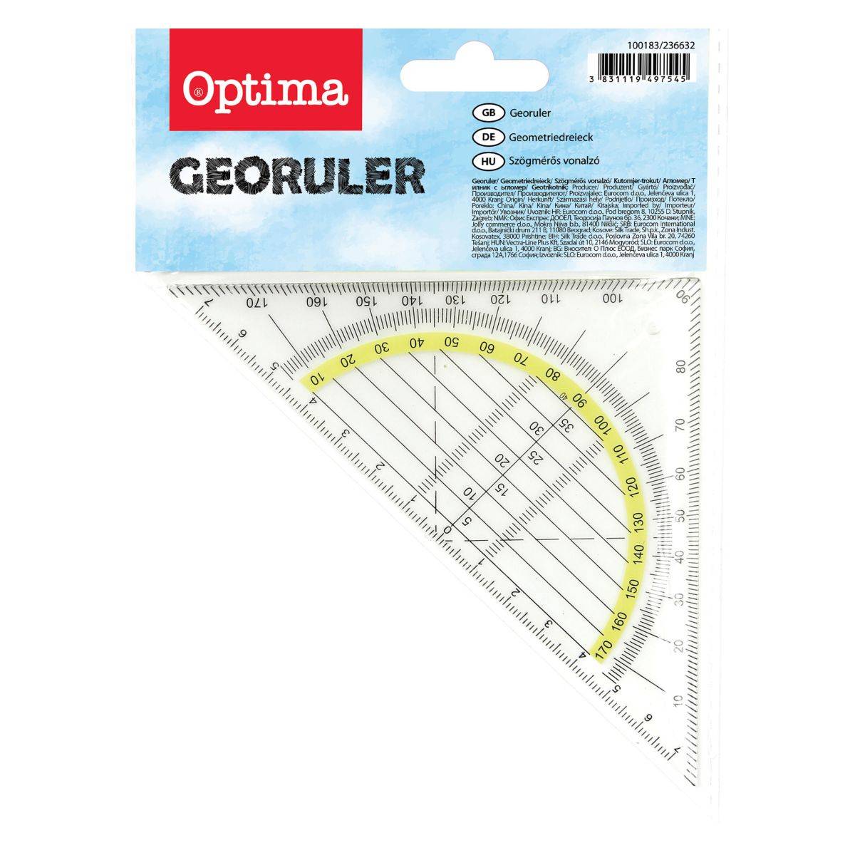 Optima geotrikotnik 1/1 blister