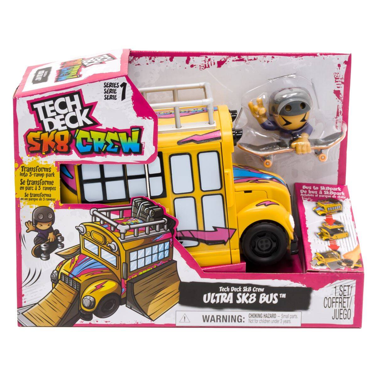 TECH DECK skejt + set za igru bus