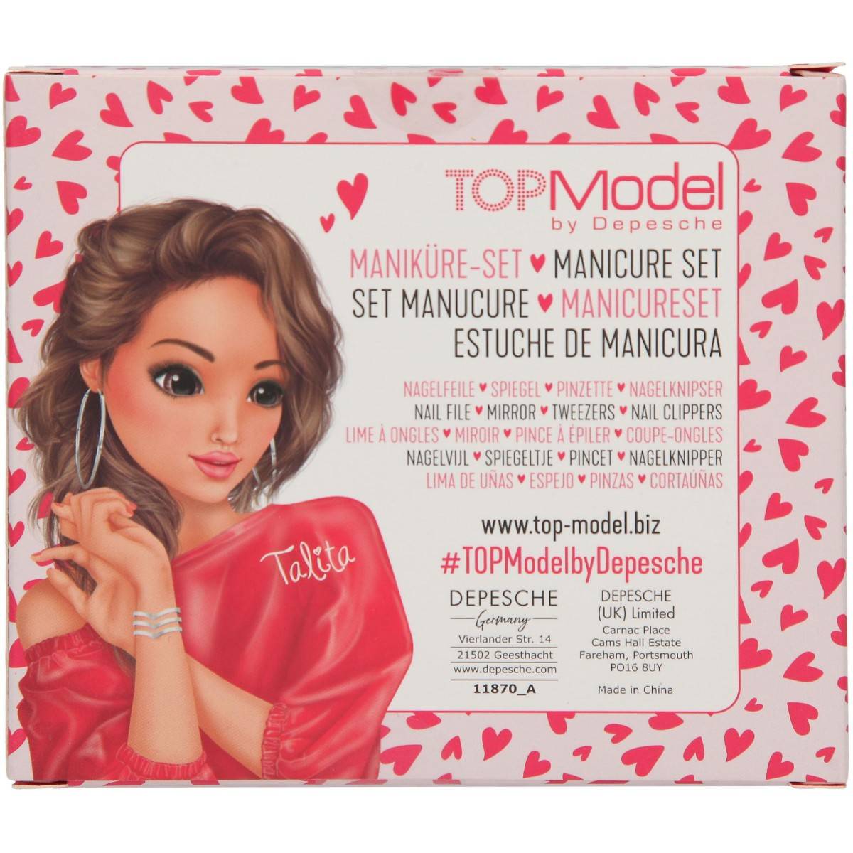 Top Model set za manikuru v škatlici BEAUTY GIRL