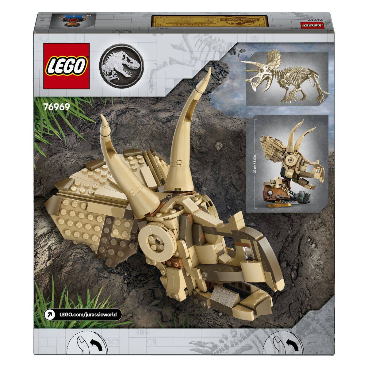 Lego® Jurassic World™ 76969 Dinozavrski fosili: triceratopova lobanja