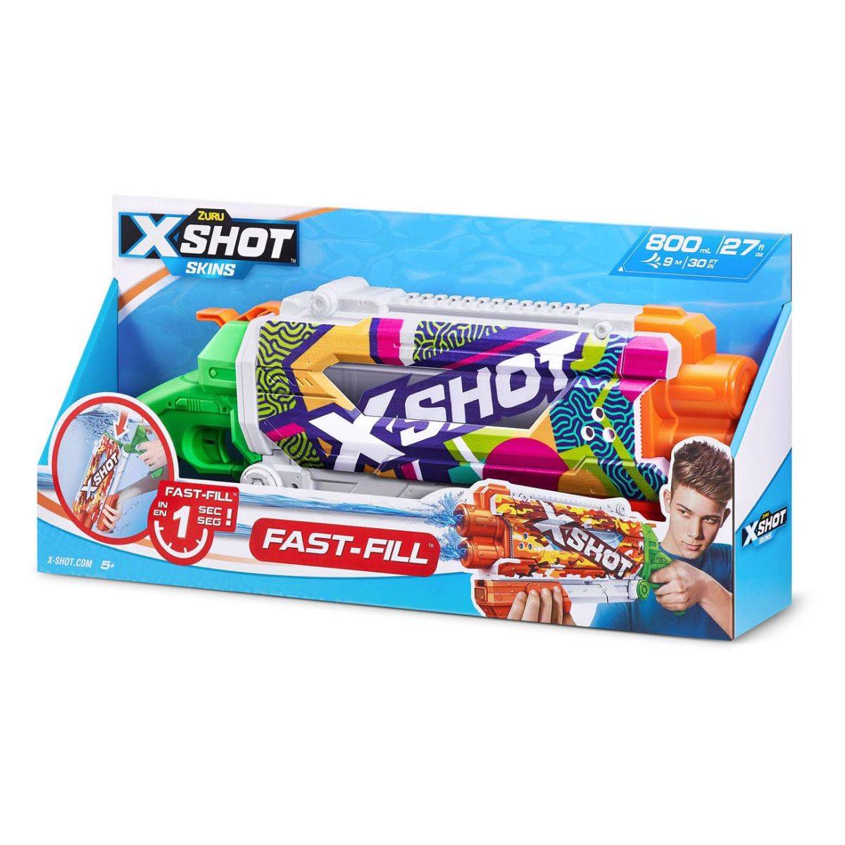 X-shot vodna puška pump skins fast fill 02361