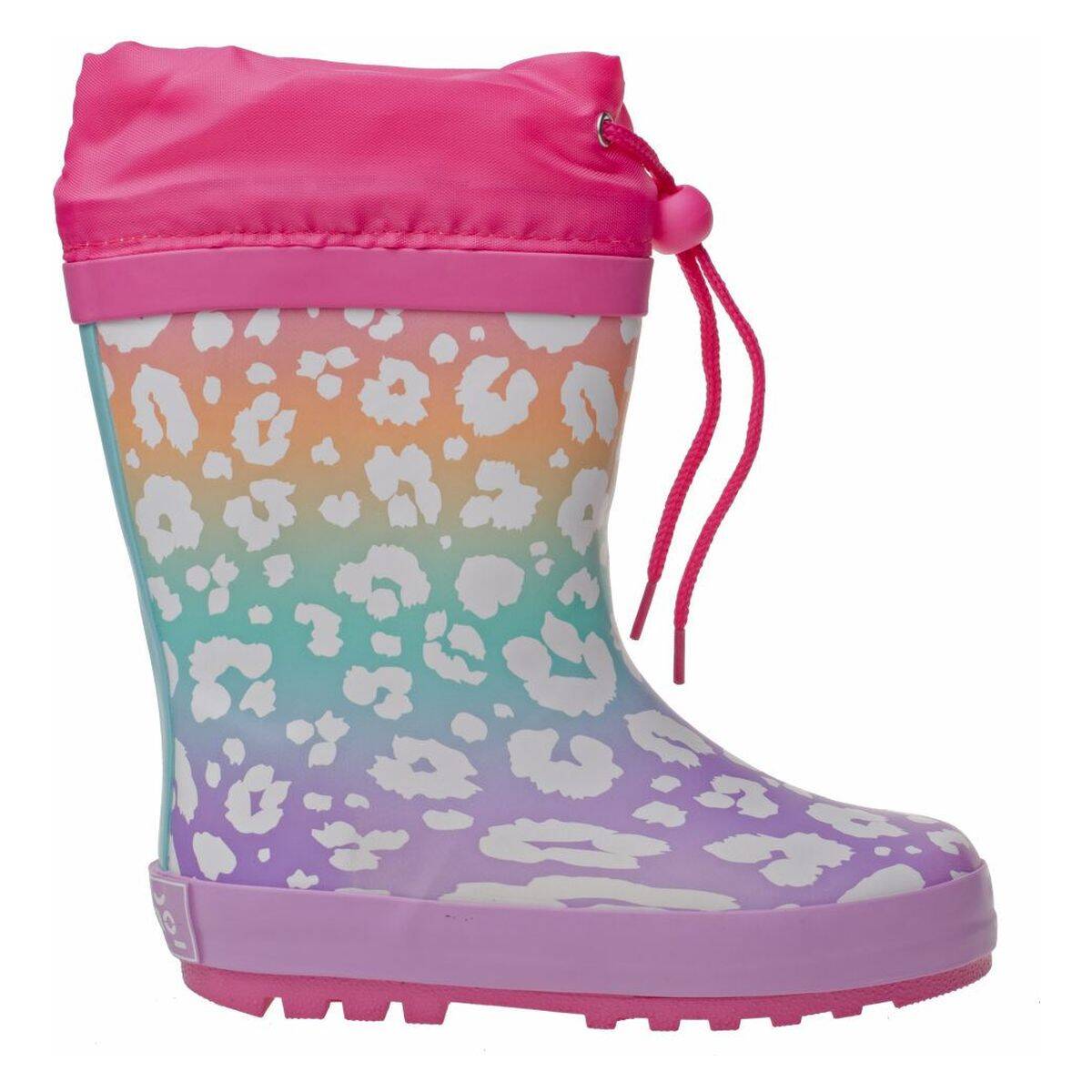 Pollino škornji za dež POL310S podloženi D pink/pink/lt.green 28