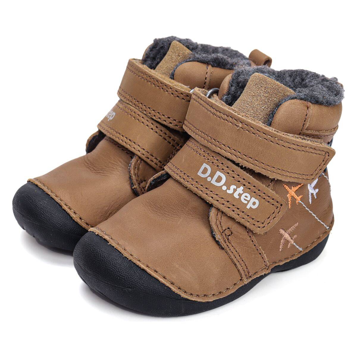 D.D.Step čevelj gležnjar W015-52347B podložen F chocolate 23