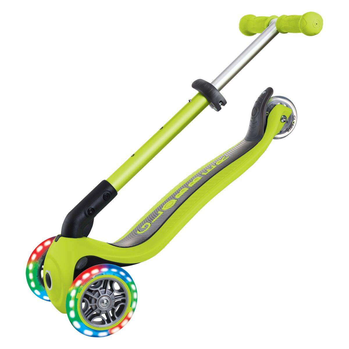 GLOBBER romobil Junior svjetleći kotači, sklopivi - zelen