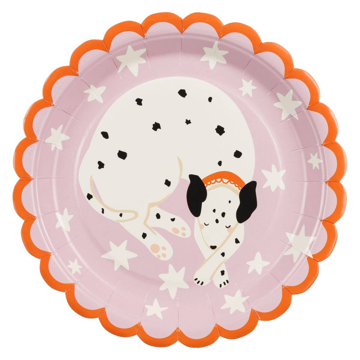 PartyDeco papirnati krožniki dalmatinec, 18x18 cm