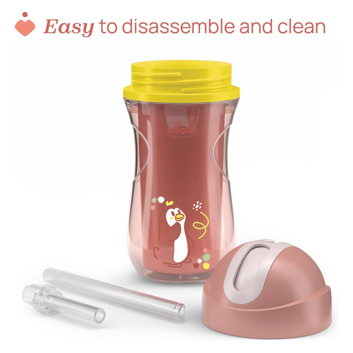 CHICCO čašica čašica Sport, 14m+ roza pink