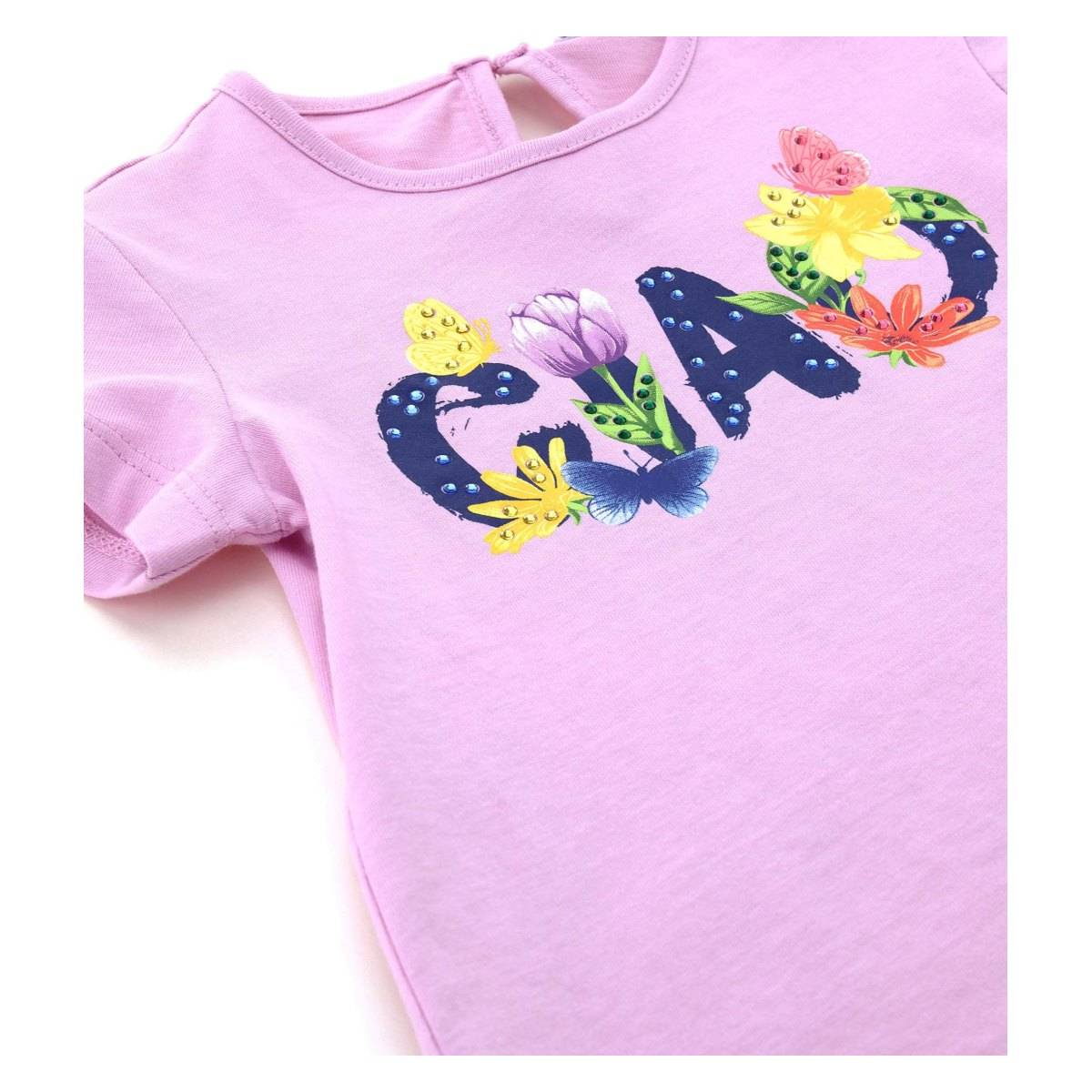 Original Marines majica KR DBP1130NF_Lilla12 D vijolična 3-6 MONTHS