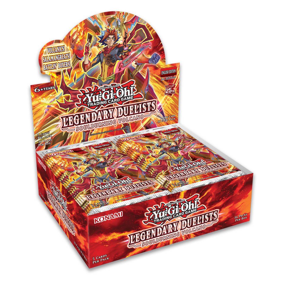 Yugioh karte Ledu 10 Soulburning Volcano