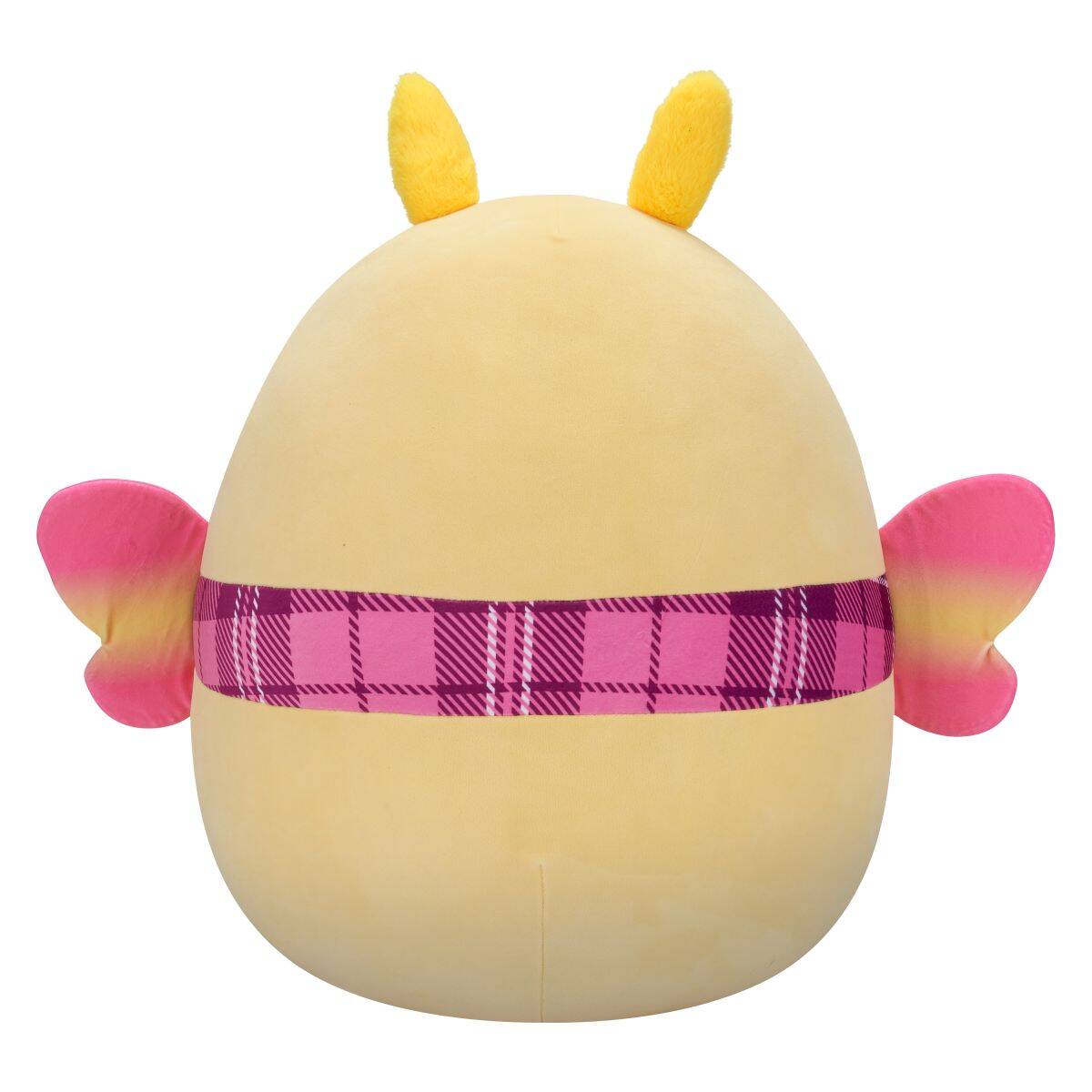 Squishmallows Miry rumeni molj z roza šalom, 50 cm