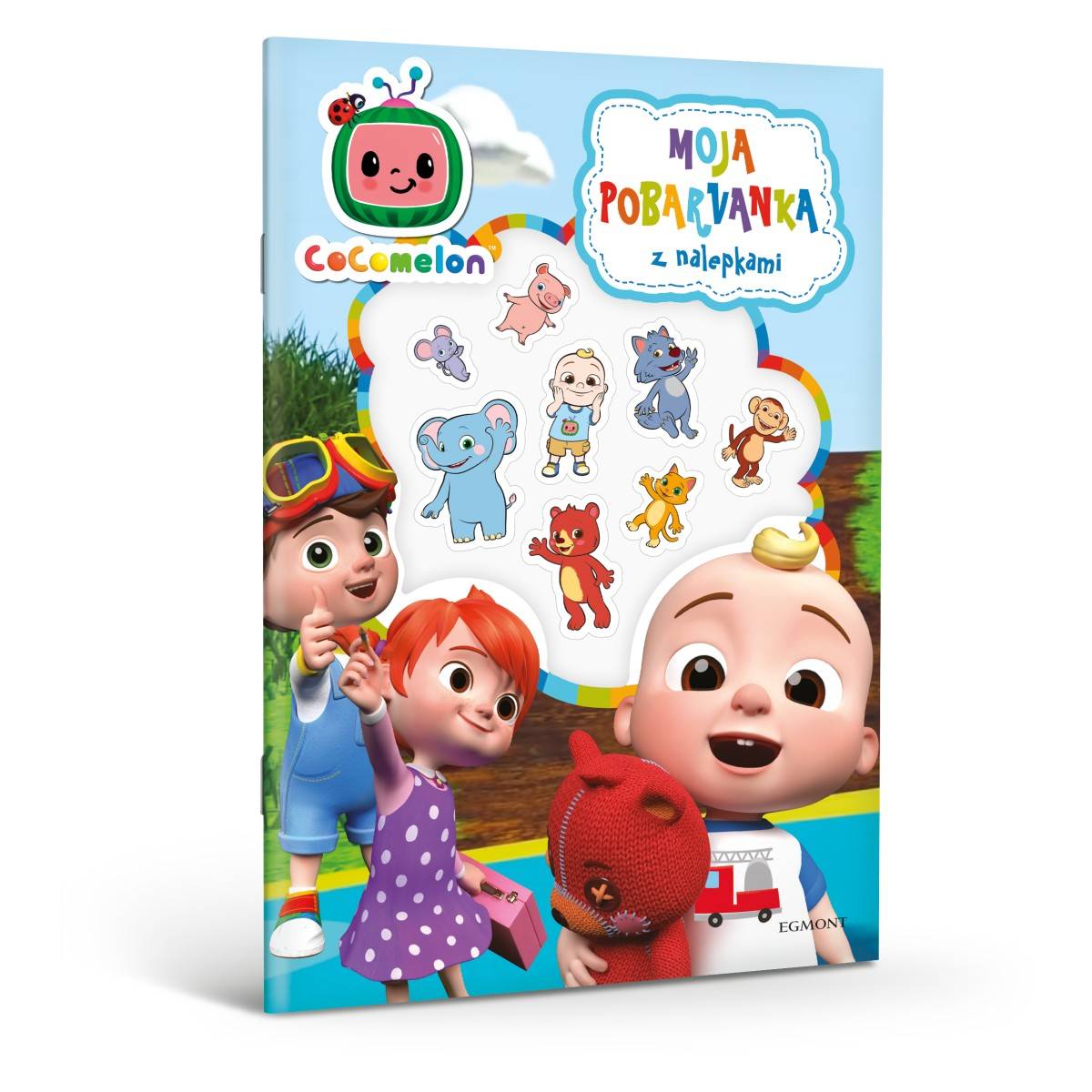 Cocomelon pobarvanka z nalepkami