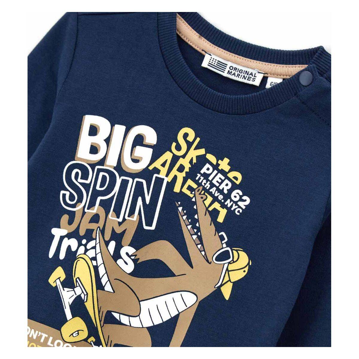 Original Marines majica DR DFA0686NM F Modra 80