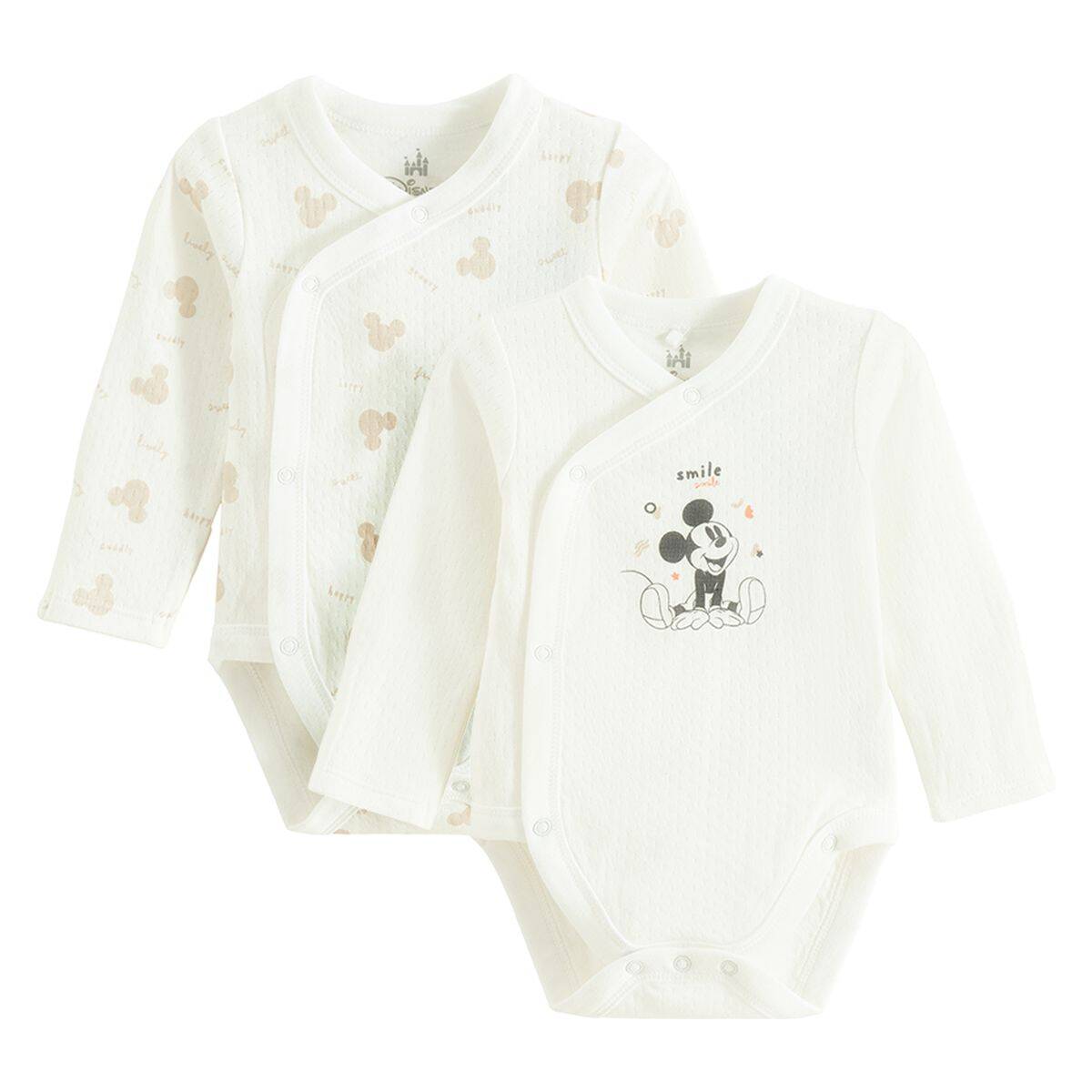 COOL CLUB bodi preklop 2 kom DR LCG3000924-00 MICKEY & FRIENDS Ž Bež 74