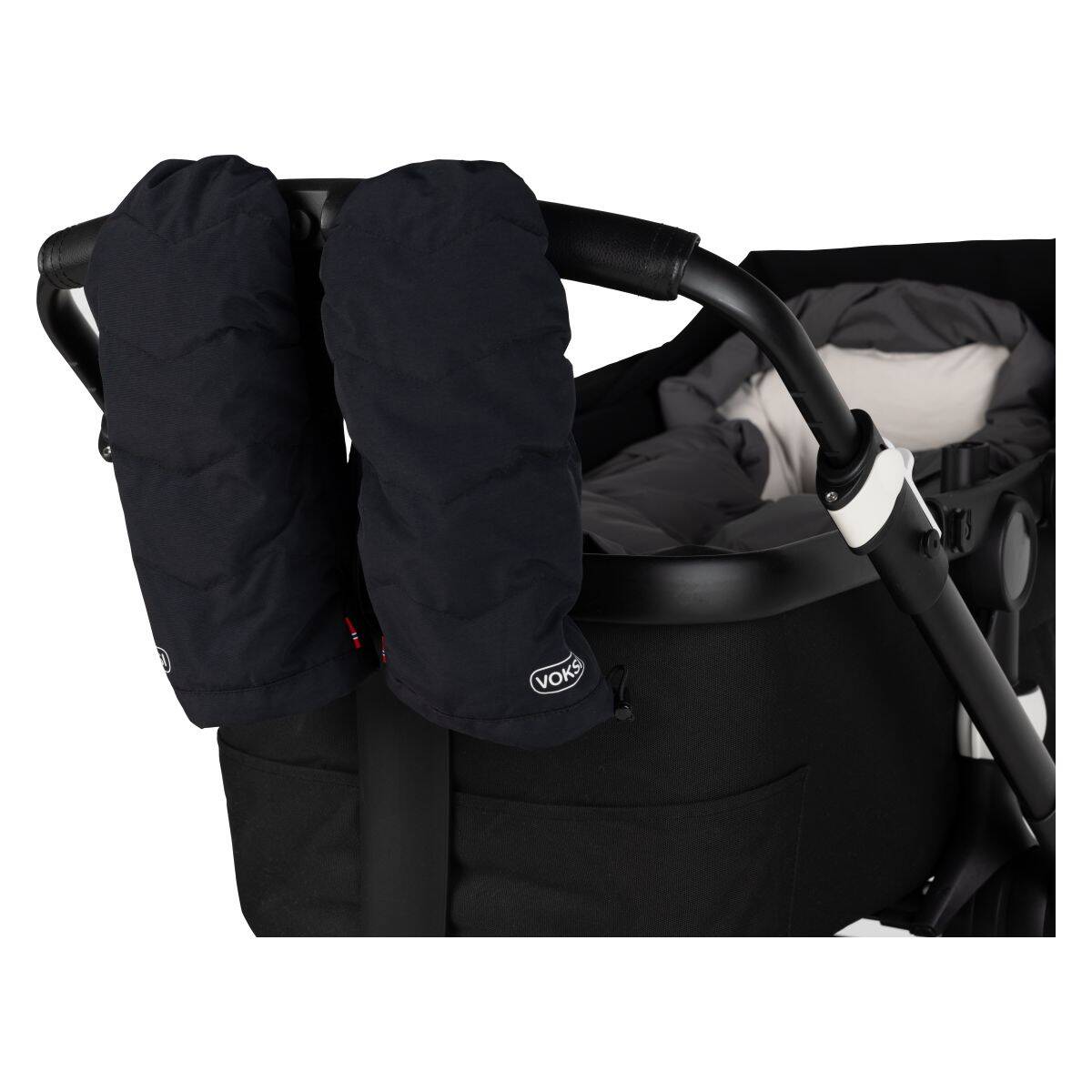 VOKSI rukavice za kolica, Black