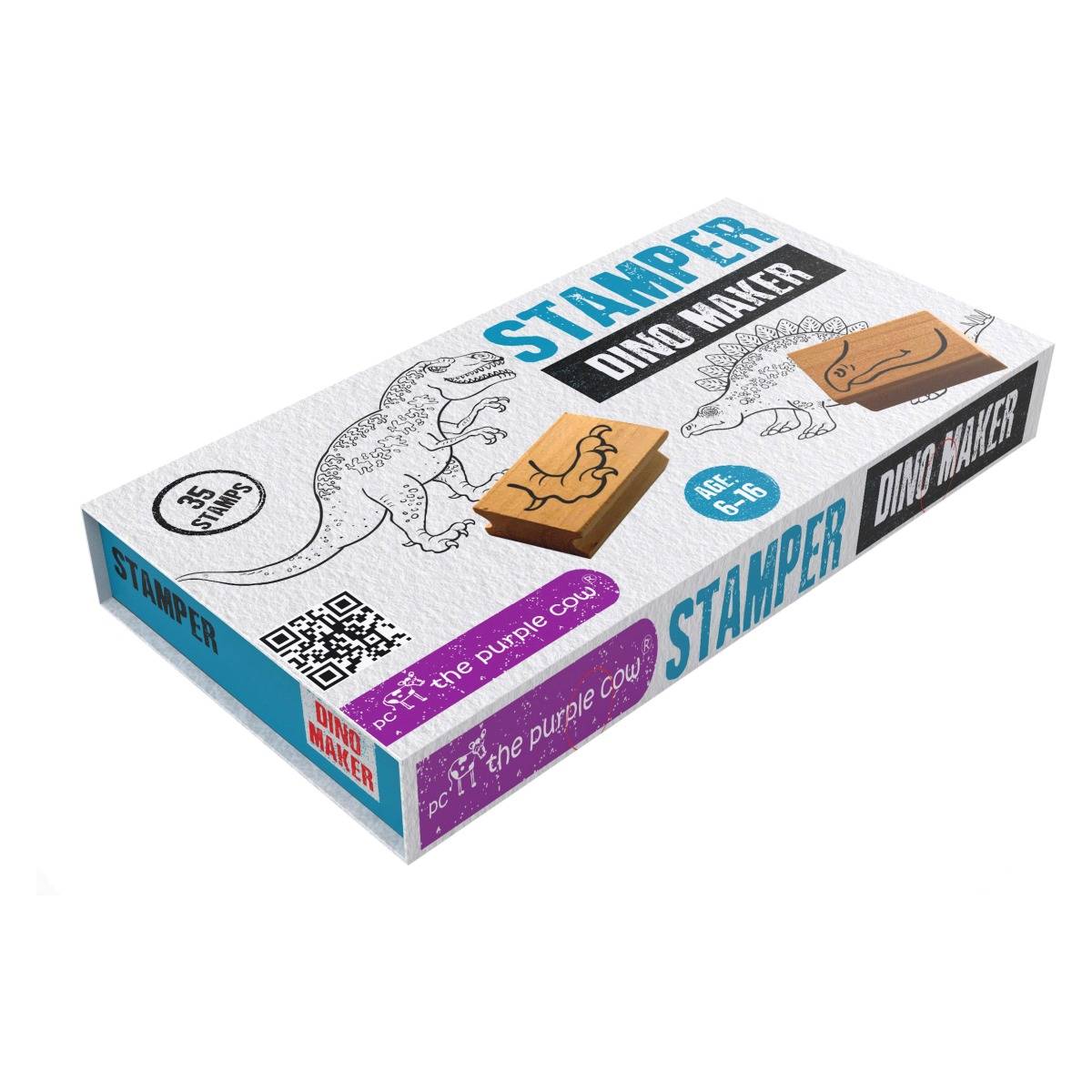 Purple Cow štampiljke dinozavri