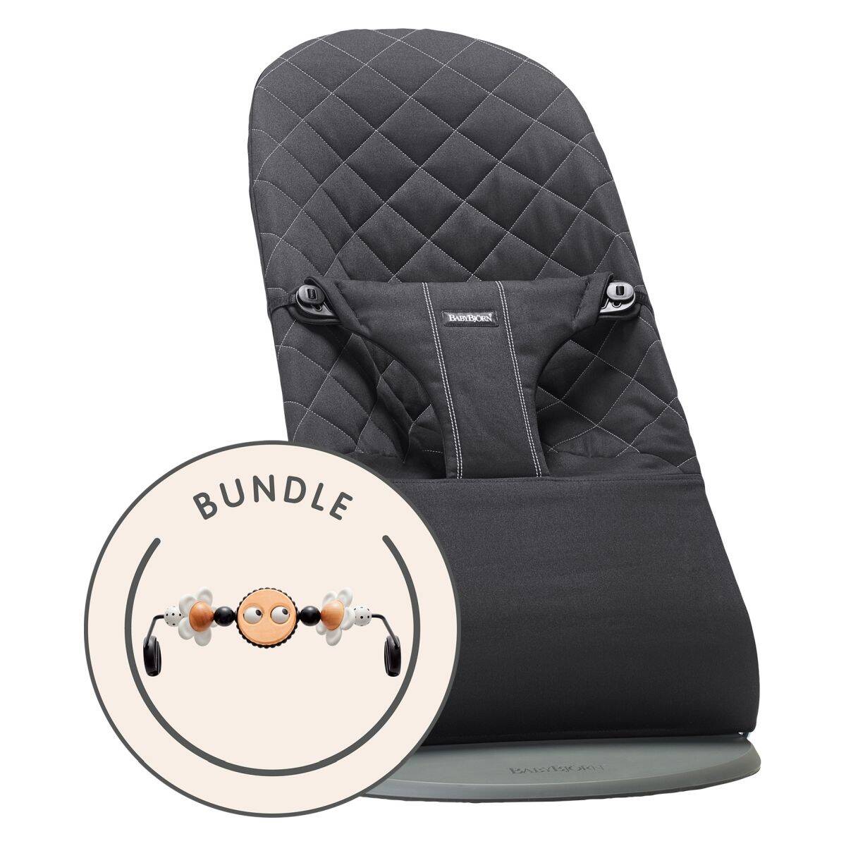 BABYBJORN ljuljačka Bliss Woven + Googly eyes black&white black&white