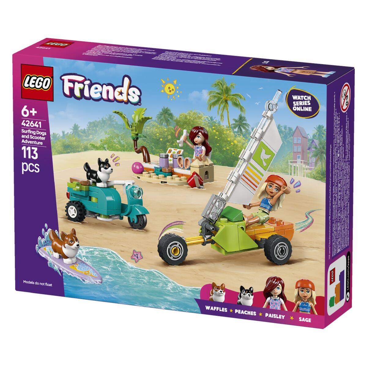 Lego® Friends 42641 Pustolovščina s srferskimi psički in skuterjem