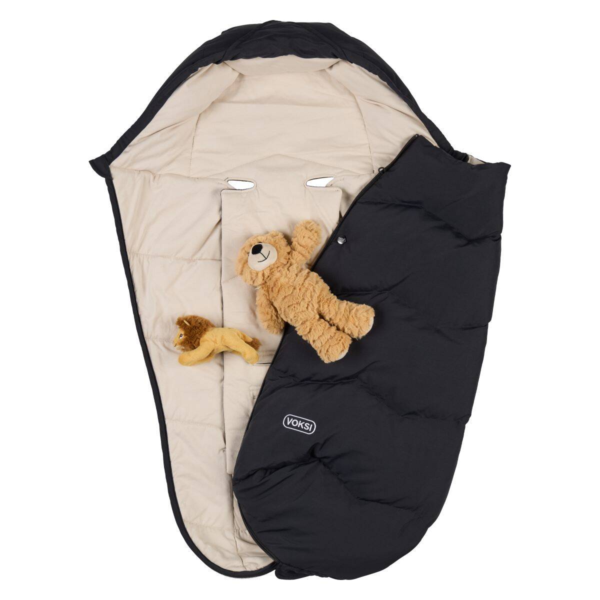 VOKSI Zimska vreća za kolica zimska vreća, Explorer, Black Solid Explorer black solid