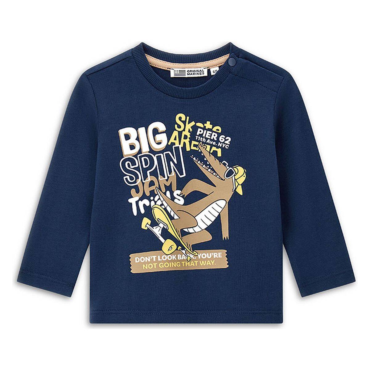 Original Marines majica DR DFA0686NM F Modra 104