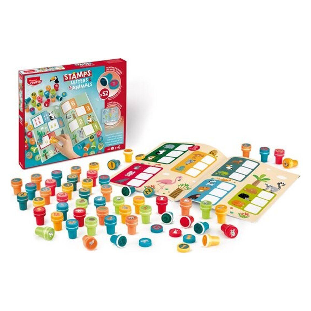 Maped Creative set kreativni štamp.abeceda&živali