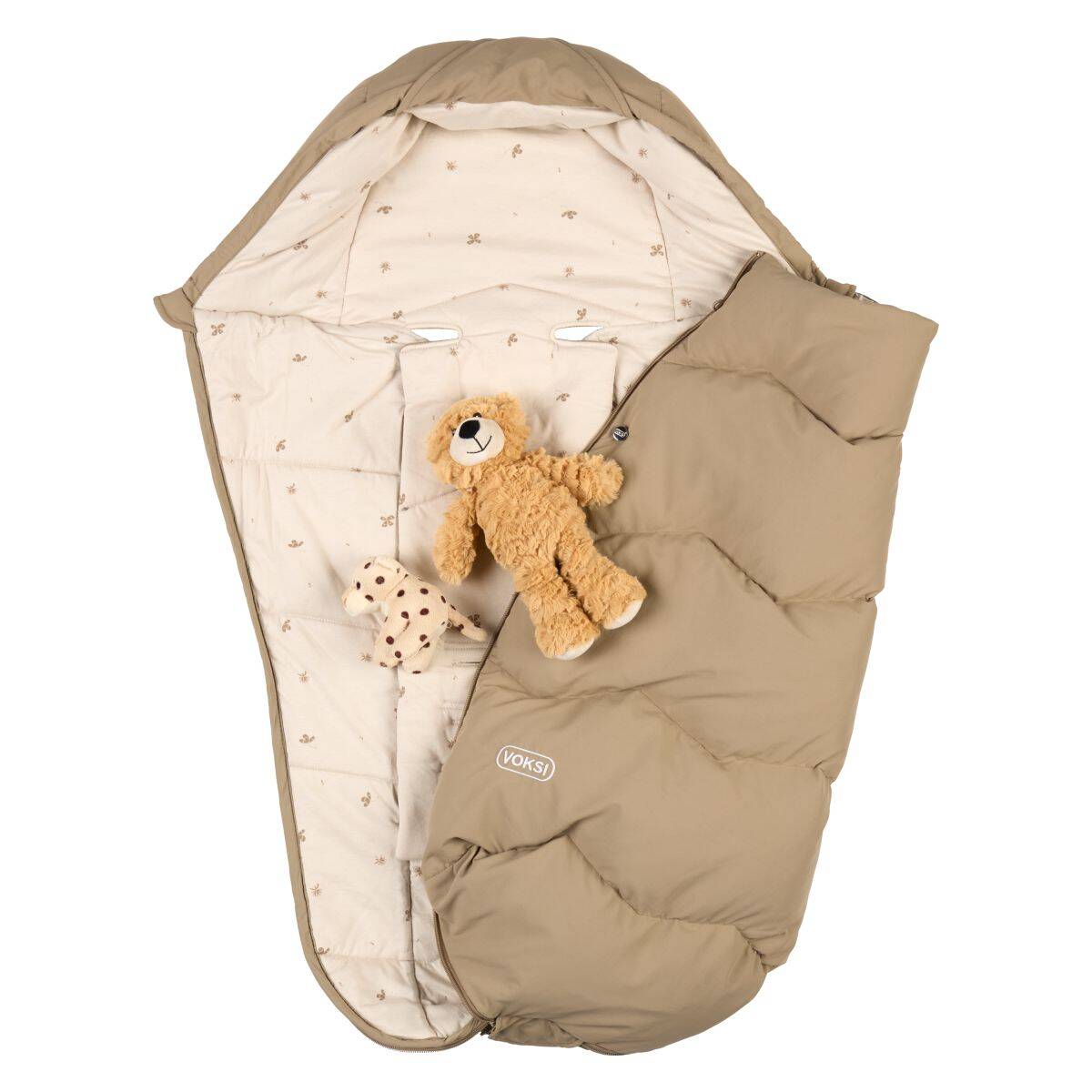 VOKSI Zimska vreća za kolica zimska vreća, Explorer, DarkSand Clover Explorer dark sand clover