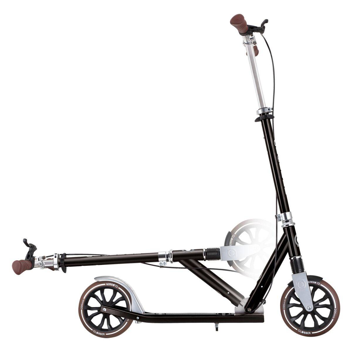 GLOBBER romobil NL 205 Deluxe dvokolesni sklopivi vintage crna