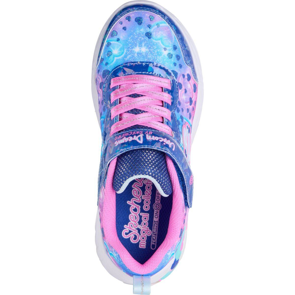 Skechers športni copat 303063L NVMT S LIGHTS-UNICORN DREAMS-HEART D blue 31