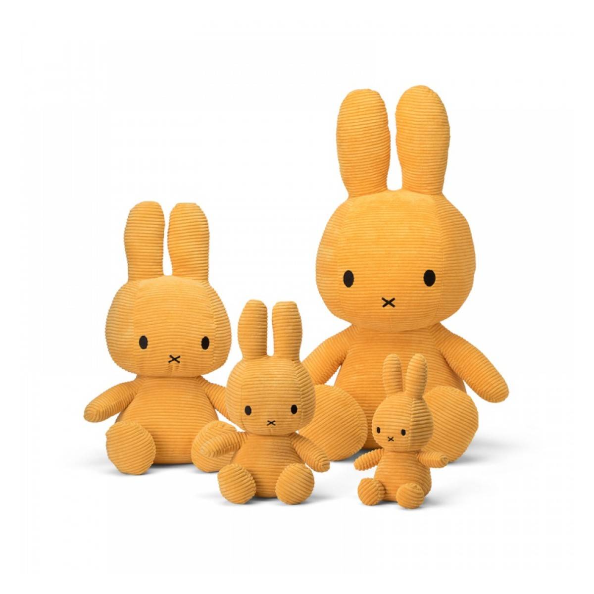 Miffy zajček mehka igrača Corduroy - Yellow - 50 cm