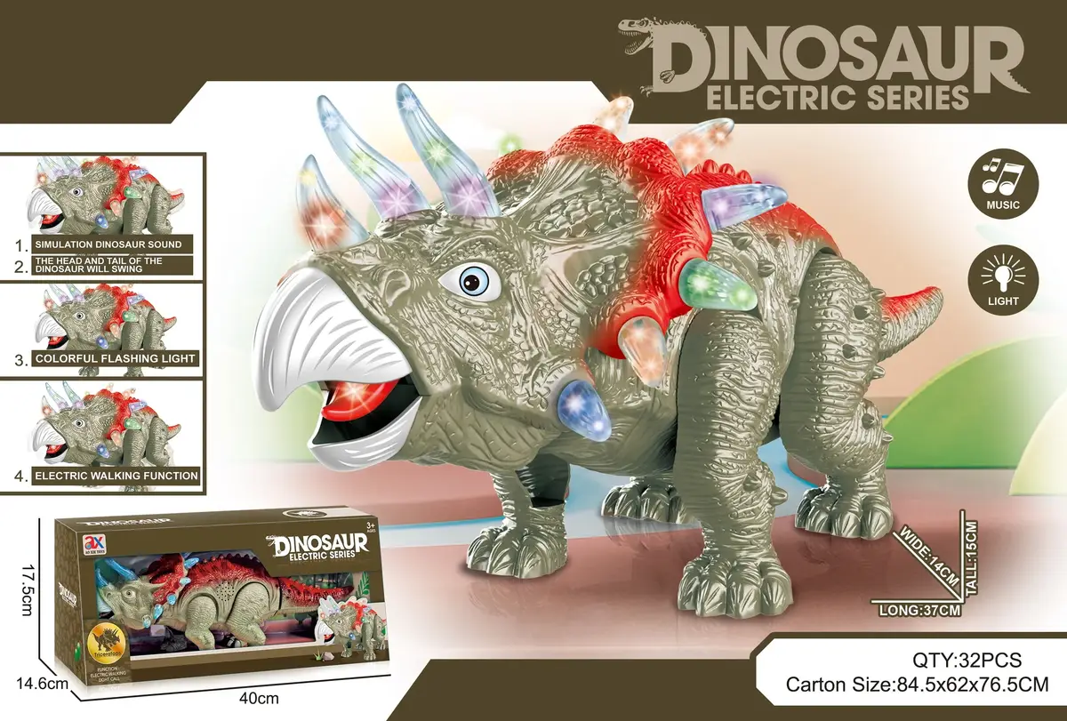 Funnykids dinozaver Triceratops 37cm