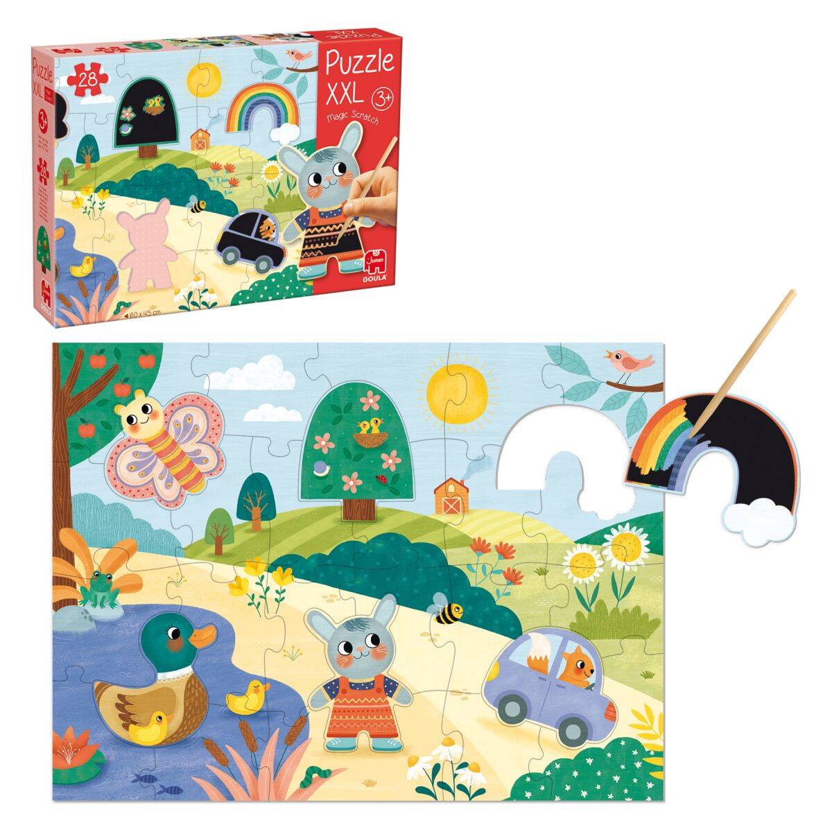 Goula čarobne XXL sestavljanke za praskanje