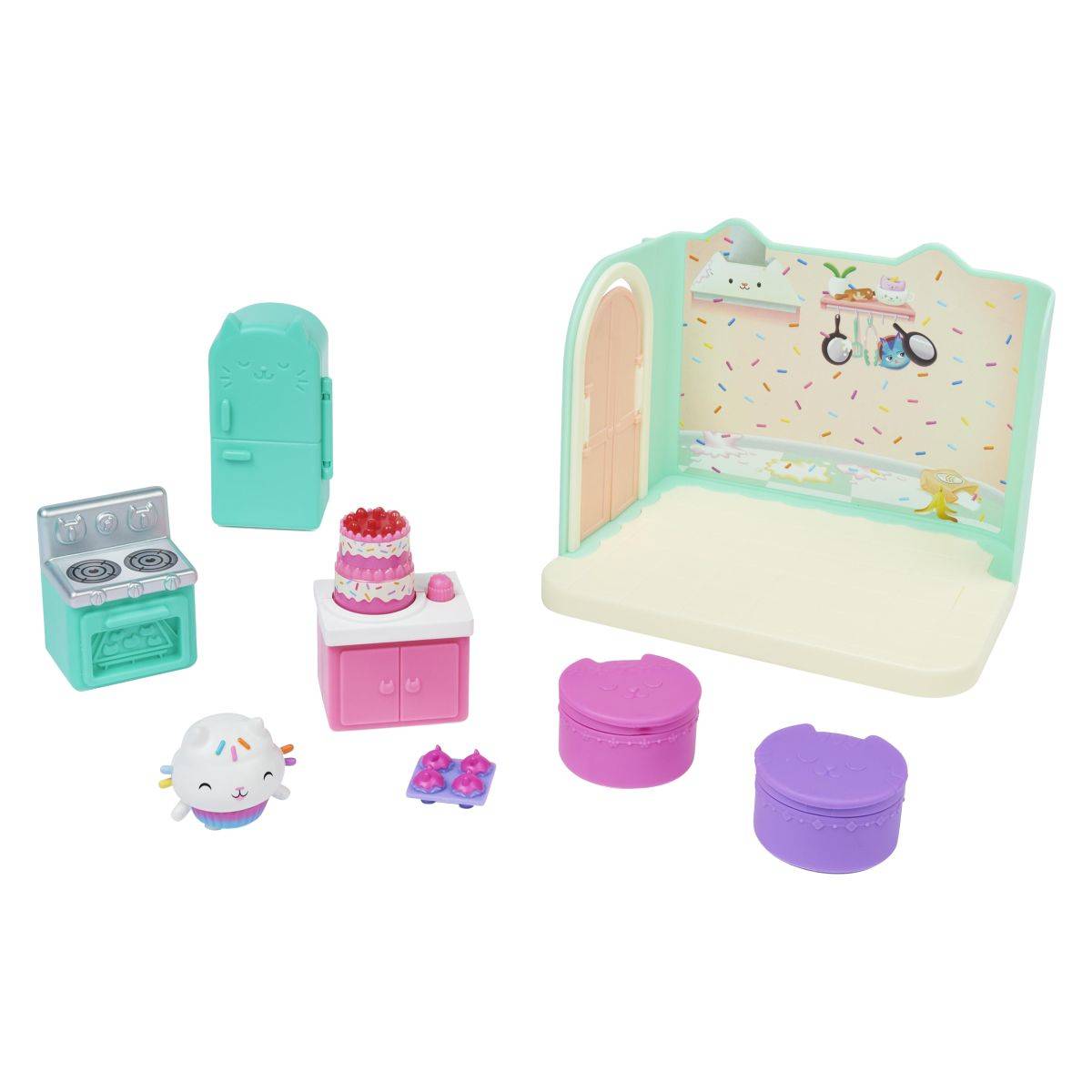 GABBY'S DOLLHOUSE - deluxe soba set za igru - kuhinja