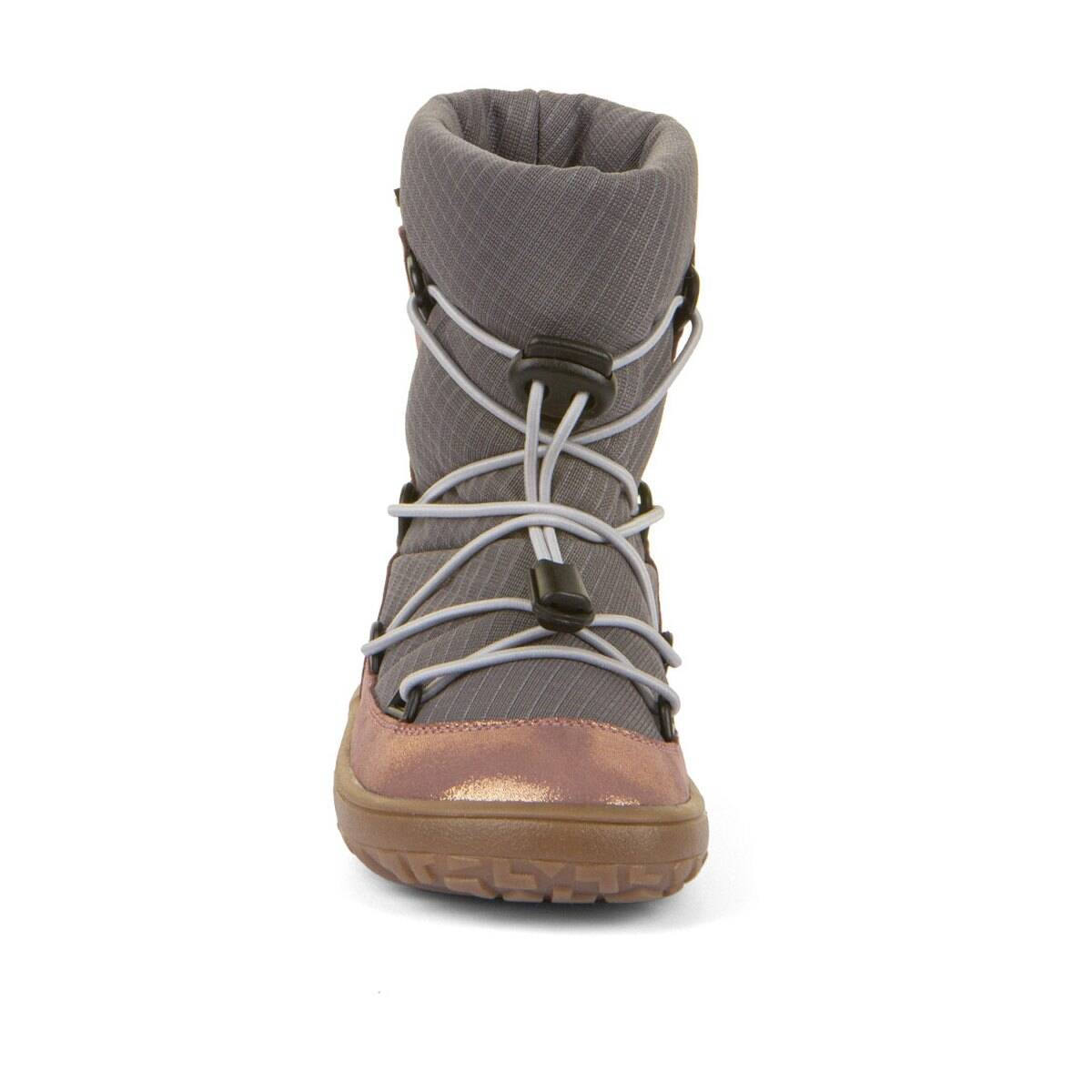 Froddo škornji G3160251 BAREFOOT TEX TRACK WOOL podloženi D grey/pink 28