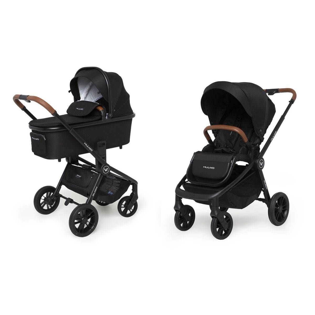 Muuvo voziček 2v1 Quick onyx black