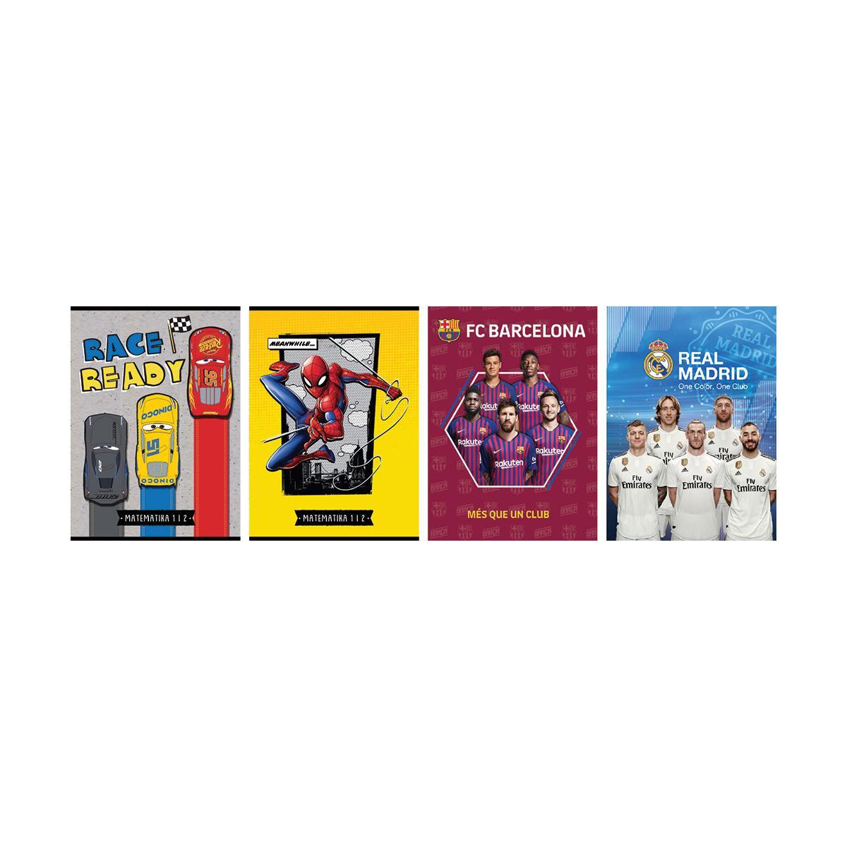 EUROCOM bilježnica matematika 1 gold line mix dečki, obrazac 4 232083-EC