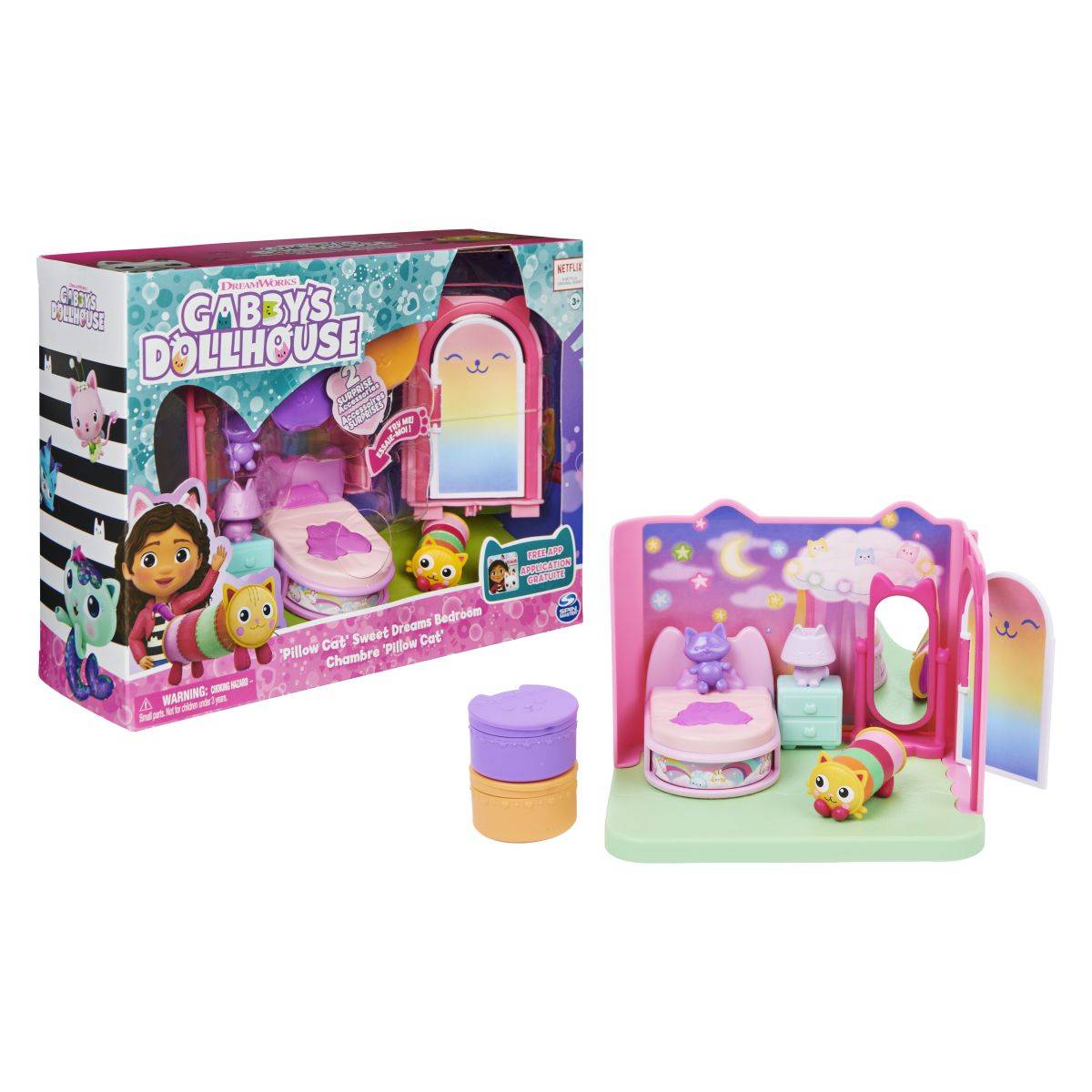 Gabby's Dollhouse spalnica set škatla 37411