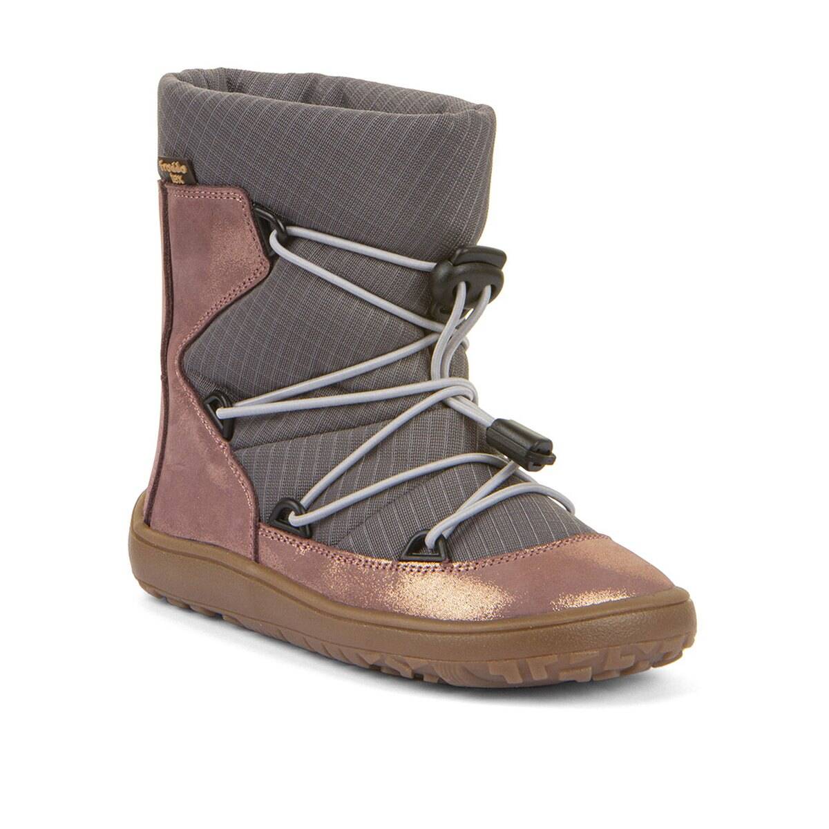 Froddo škornji G3160251 BAREFOOT TEX TRACK WOOL podloženi D grey/pink 29