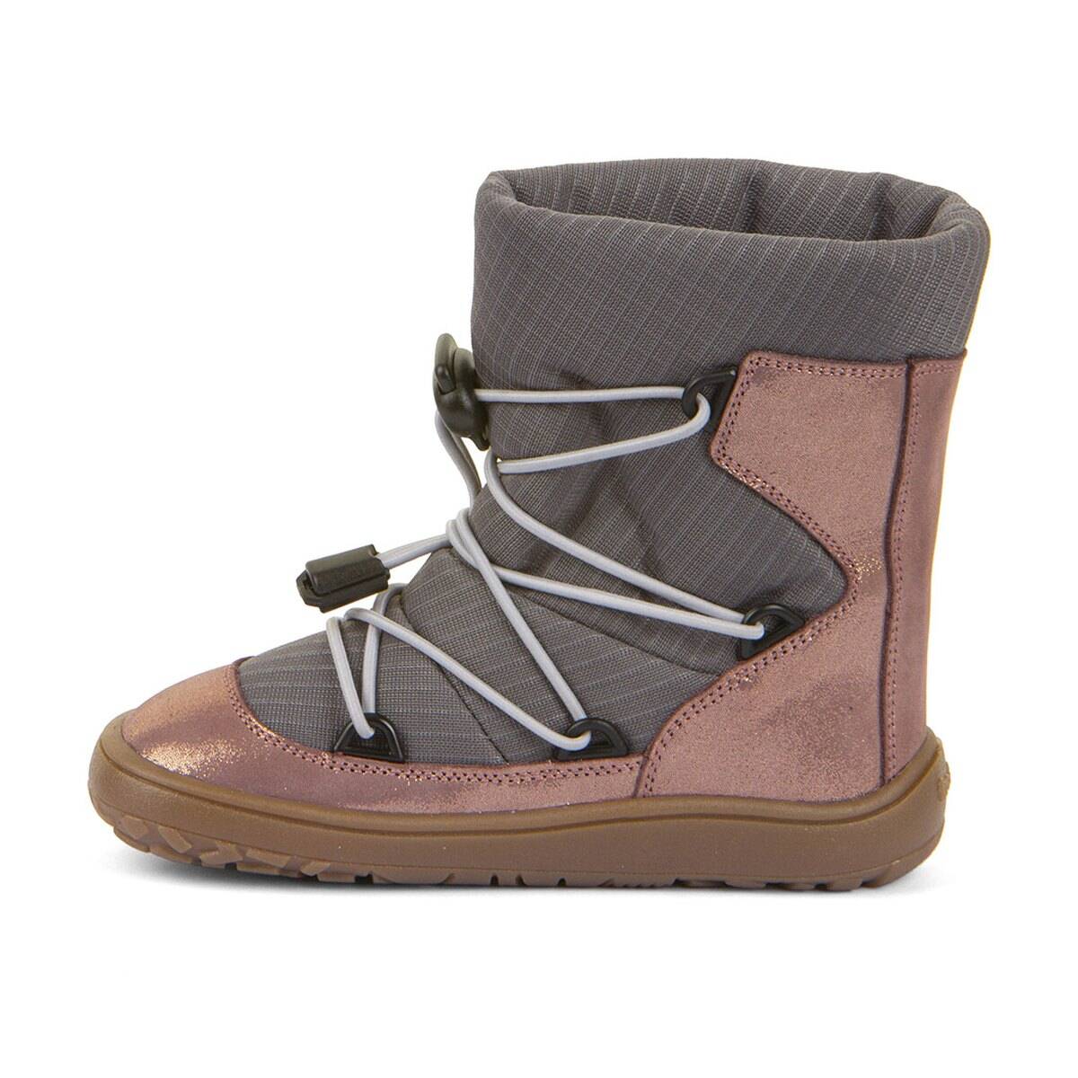 Froddo škornji G3160251 BAREFOOT TEX TRACK WOOL podloženi D grey/pink 29