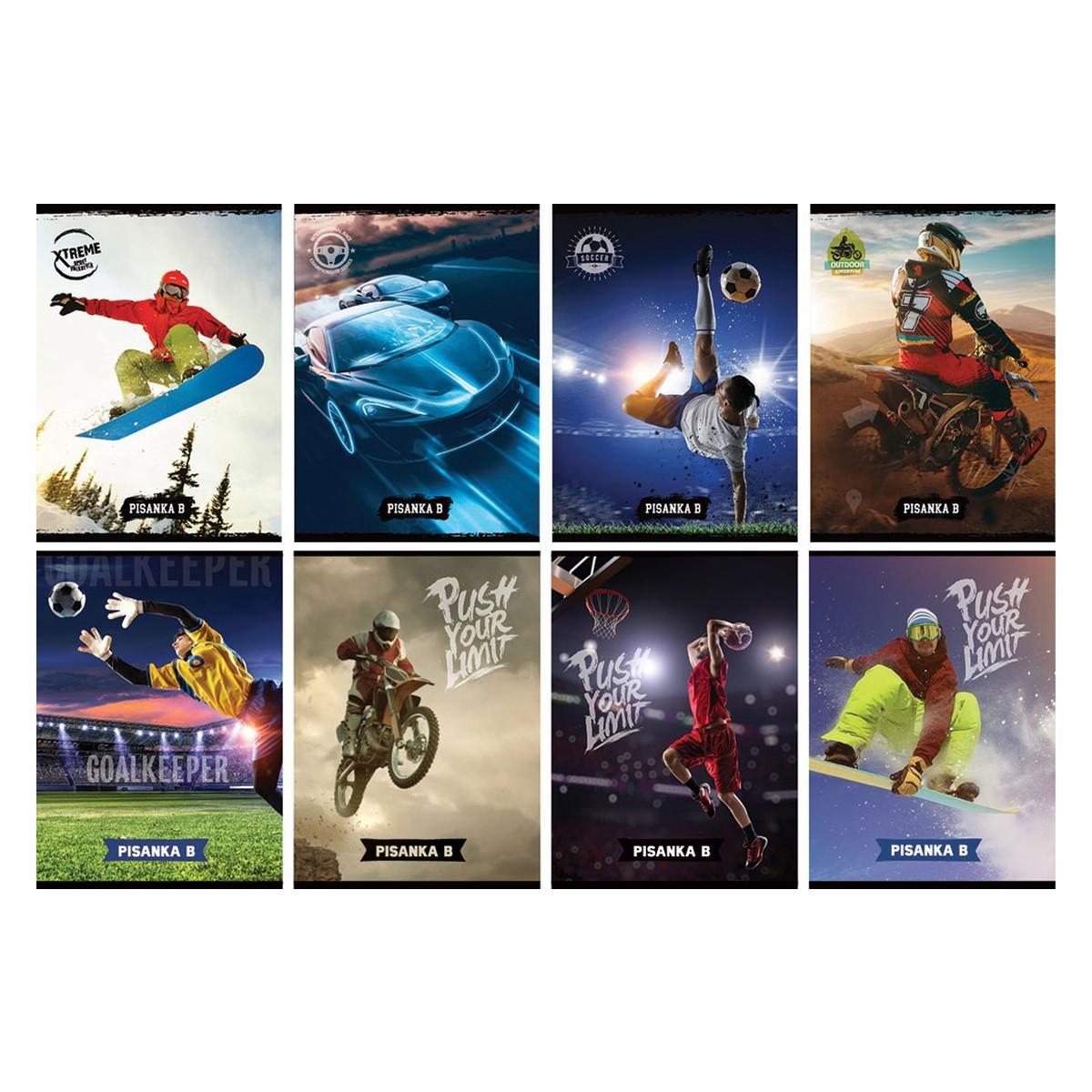 EUROCOM bilježnica pisanka b street gold mix dečki 232104-EC