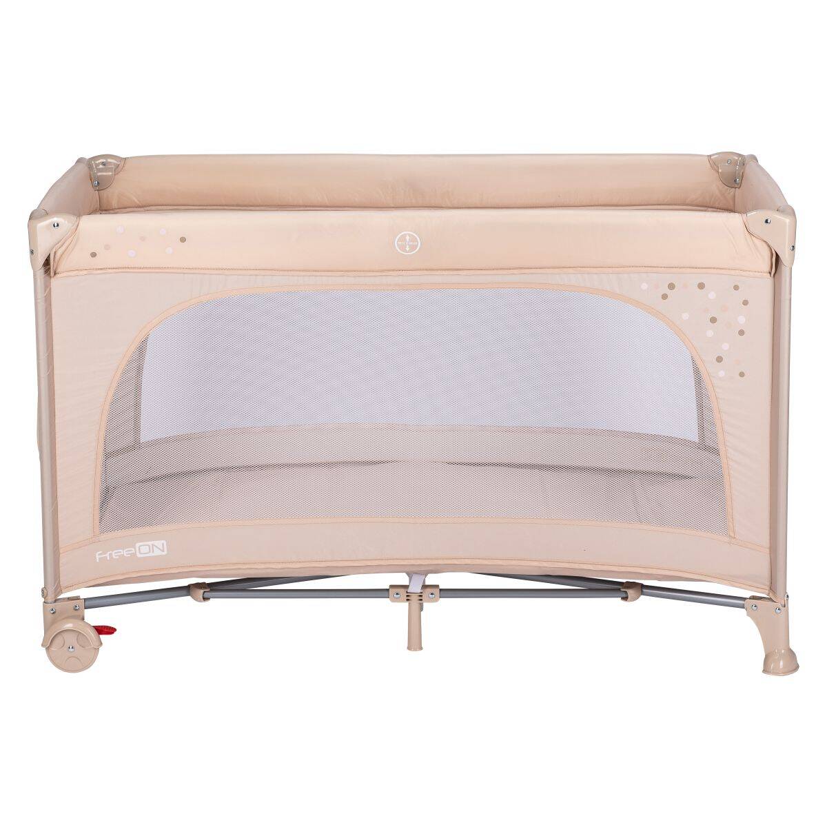 FreeON prenosna postelja Nook z odprtino beige