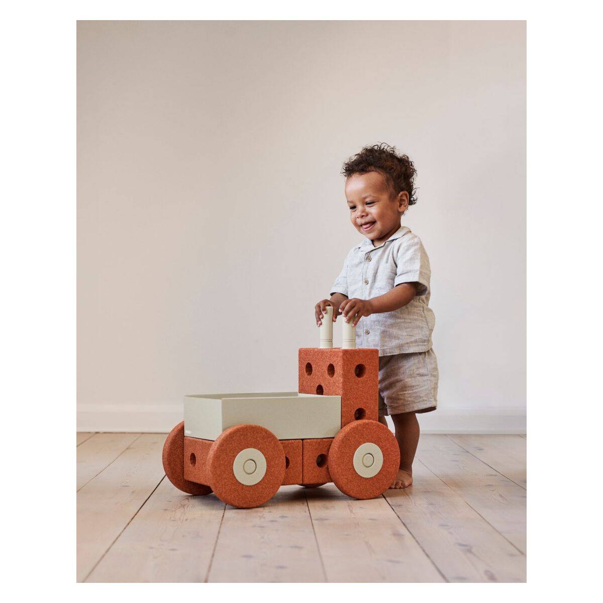 MODU 3-u-1 Baby Walker, Burnt Orange / Dusty Green