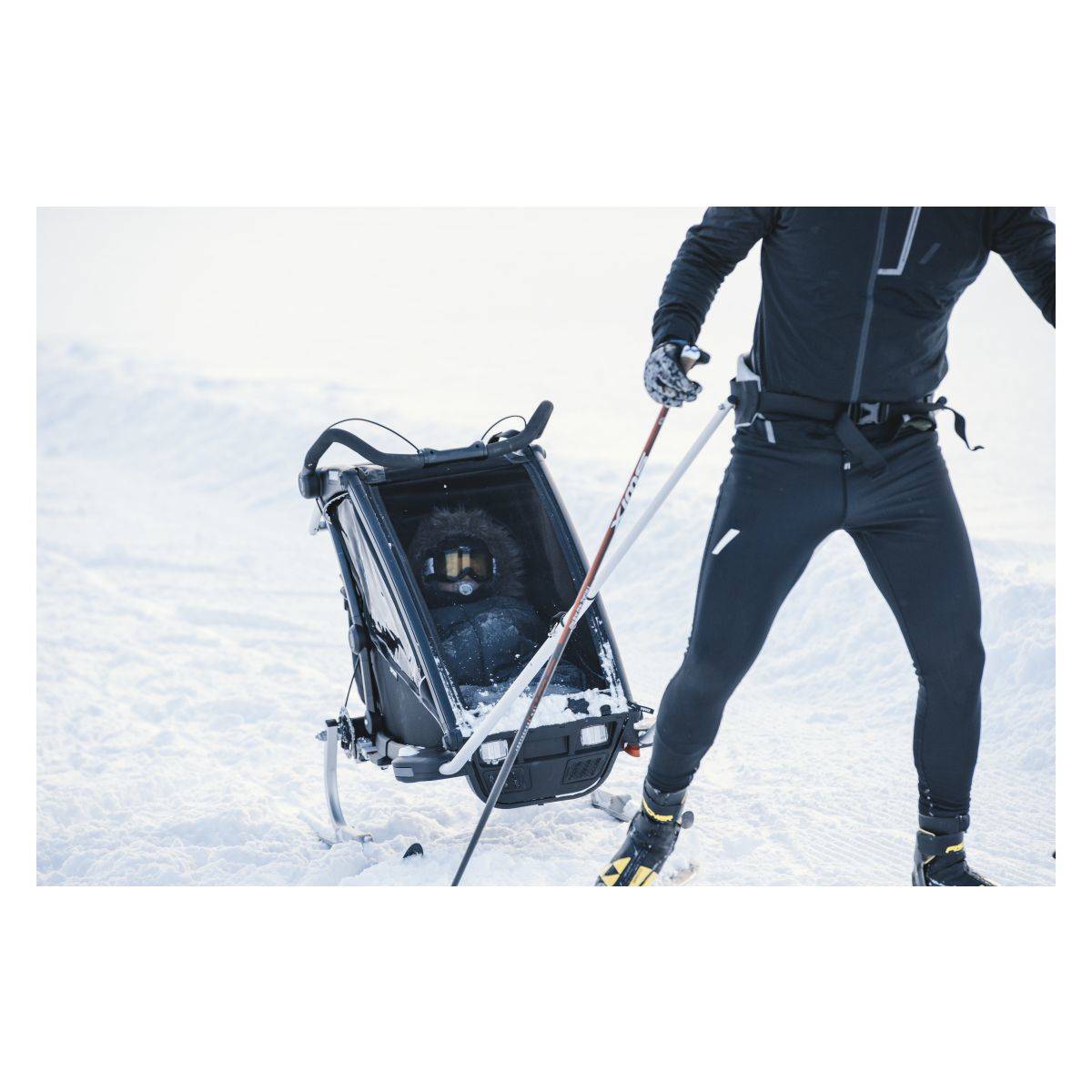 Thule Dodatek smučarski komplet Chariot črno / siv