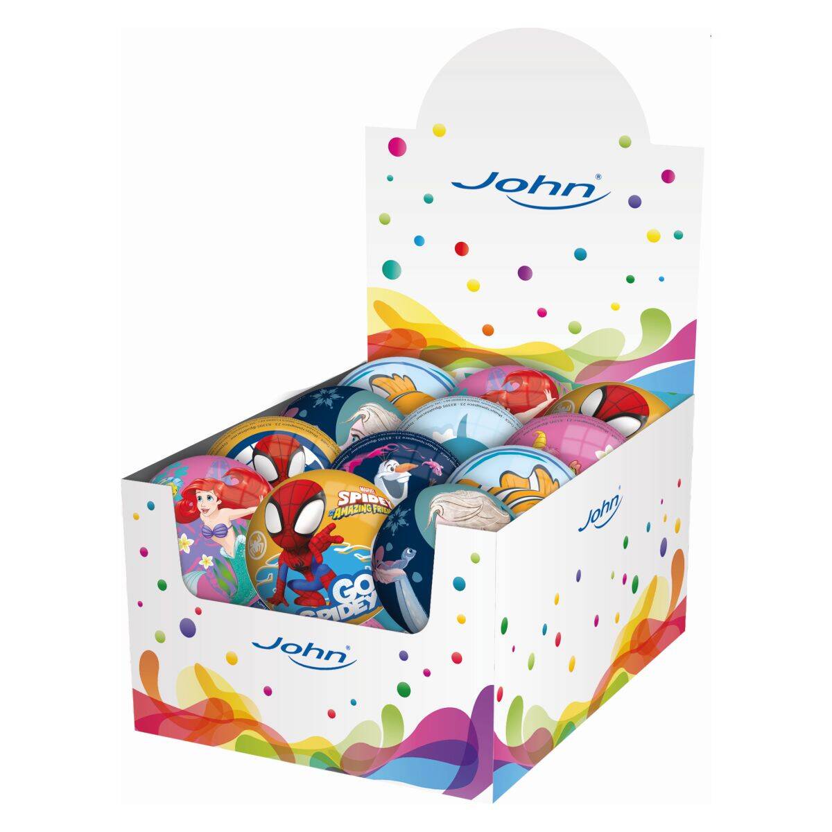 John mehka žogica Disney 63mm, sort