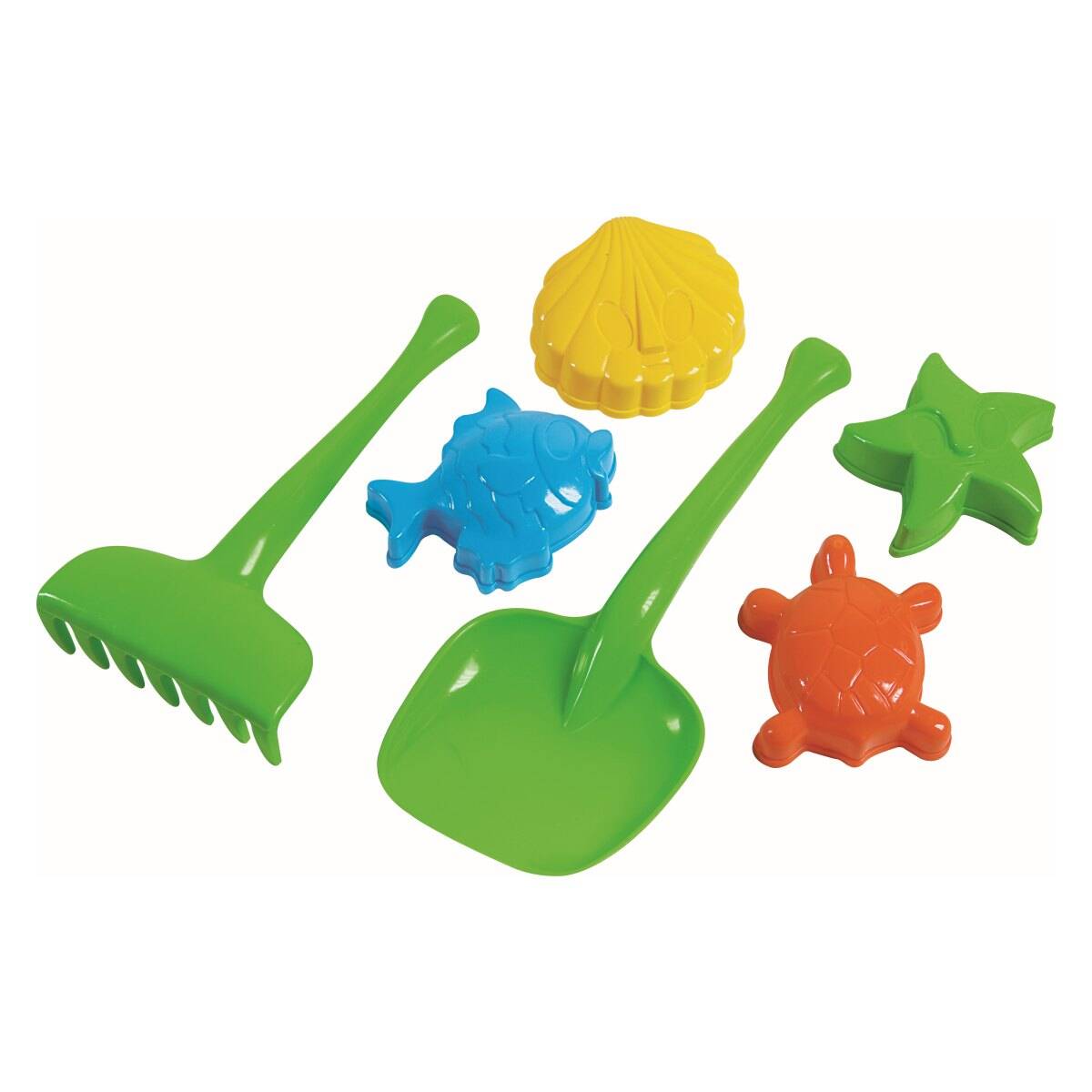 Androni set modelčkov z grabljicami in lopatko