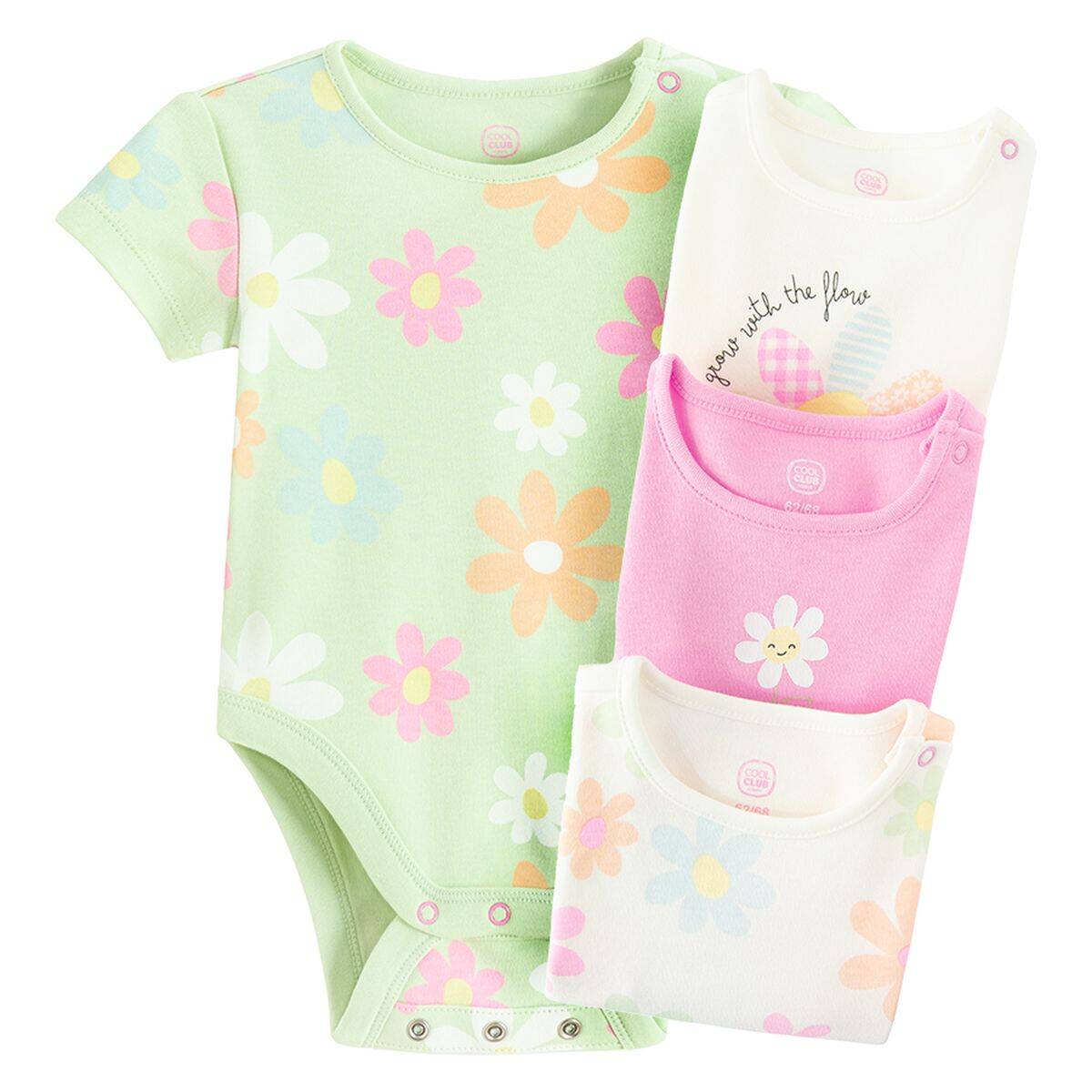 COOL CLUB bodi 4 kom KR CCG3000991-00 Ž Šareno 56/62