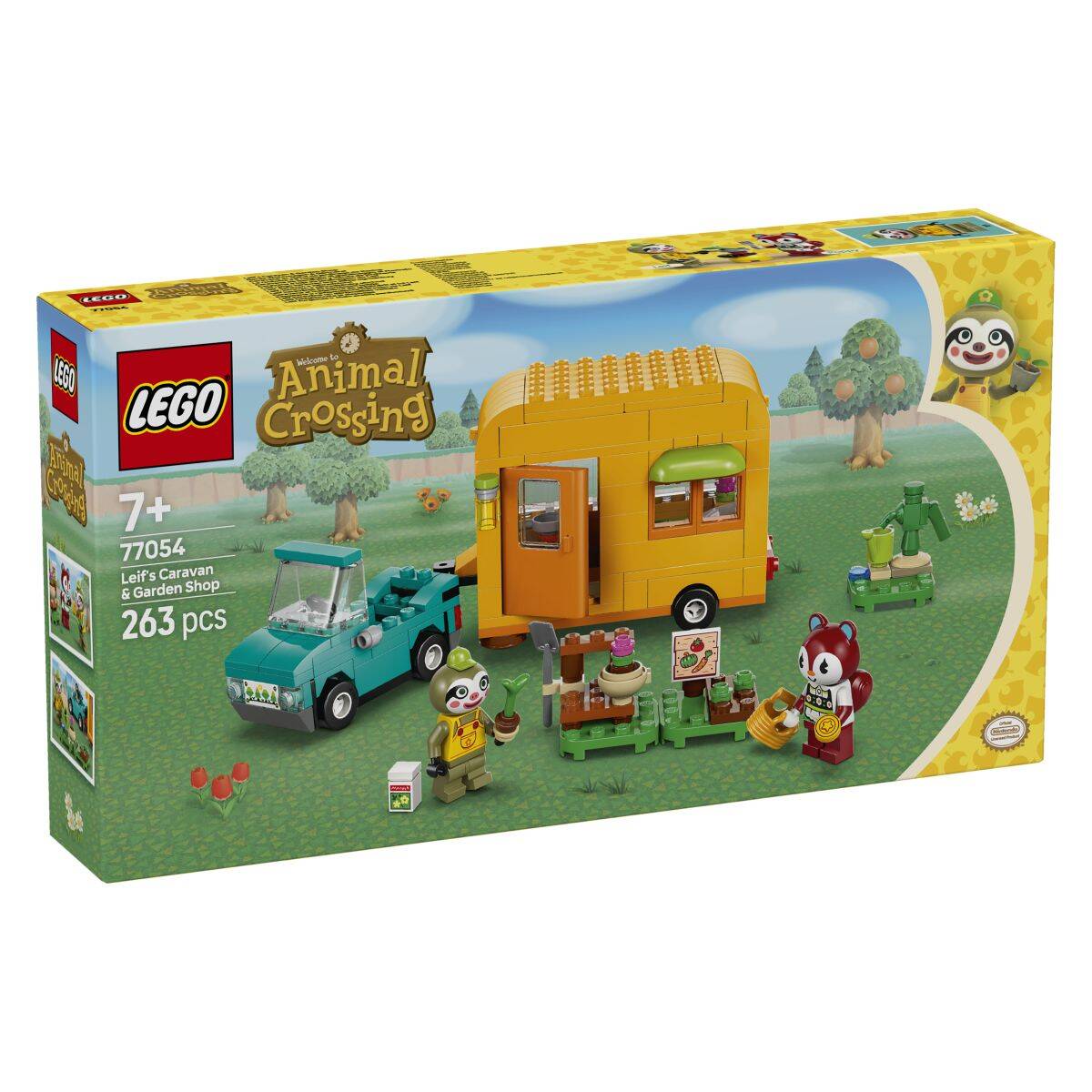 LEGO® Animal Crossing™  77054 Leif s svojo prikolico in vrtnarsko trgovino