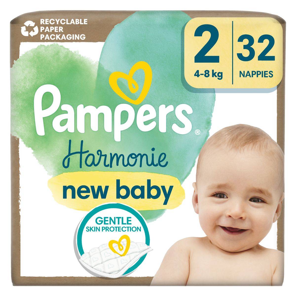 Pampers plenice Harmonie value pack minus S2 Mini, 32/1, 4-8 kg